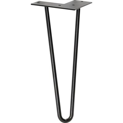 Wagner Möbelbein Hairpin L 300 mm Black Matt Wagner Möbelbein Hairpin L 300 mm Black Matt