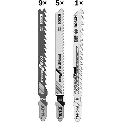Bosch Stichsägeblatt-Set Holz 15er-Pack Bosch Stichsägeblatt-Set Holz 15er-Pack