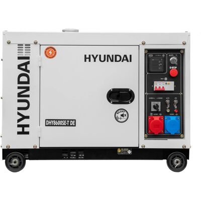 Hyundai Silent Diesel-Generator DHY8600SE-T DE mit 12 PS Motor und 6.0 kW Hyundai Silent Diesel-Generator DHY8600SE-T DE mit 12 PS Motor und 6.0 kW