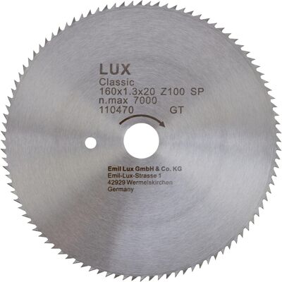 LUXTOOLS LUX-TOOLS CV-Kreissägeblatt 160 mm x 20 mm 64 Z LUXTOOLS LUX-TOOLS CV-Kreissägeblatt 160 mm x 20 mm 64 Z