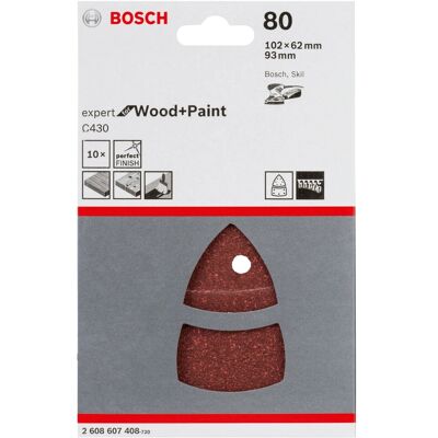 Bosch Schleifblatt-Set C430 Körnung 80 Bosch Schleifblatt-Set C430 Körnung 80
