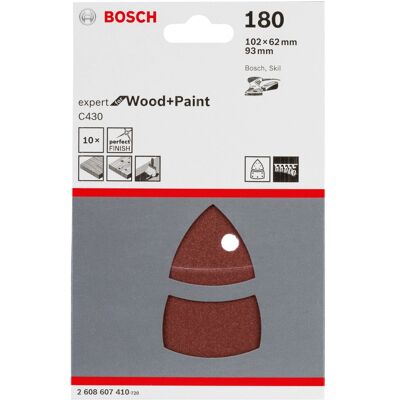 Bosch Schleifblatt-Set C430 Körnung 180 Bosch Schleifblatt-Set C430 Körnung 180