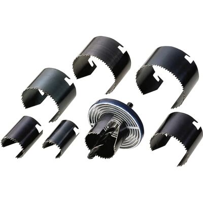 Lochsäge-Set Ø 25 mm - 62 mm 9-teilig Lochsäge-Set Ø 25 mm - 62 mm 9-teilig