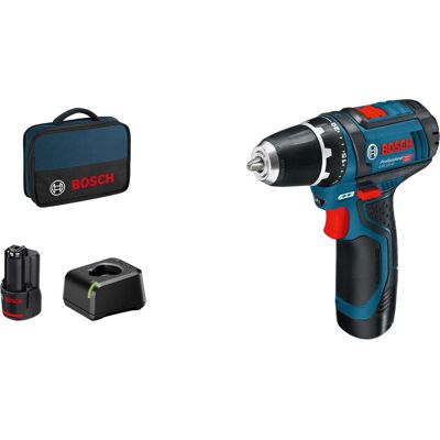 Bosch Professional 12 V Akku-Bohrschrauber GSR 12V-15 inkl. 2 Ah Akkus Bosch Professional 12 V Akku-Bohrschrauber GSR 12V-15 inkl. 2 Ah Akkus