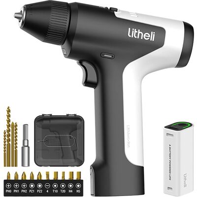 Litheli Akku-Mini-Bohrmaschine U4 U04PDD10SA 4 V 4.0Ah inkl. Akku 4V/4.0Ah Litheli Akku-Mini-Bohrmaschine U4 U04PDD10SA 4 V 4.0Ah inkl. Akku 4V/4.0Ah