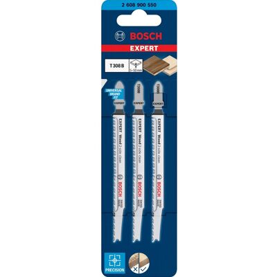 Bosch Expert Stichsägeblätter T 308 B Wood 2-Side Clean 3 Stück Bosch Expert Stichsägeblätter T 308 B Wood 2-Side Clean 3 Stück