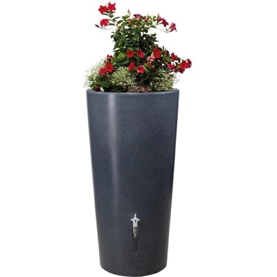 Garantia Regenwasser-Behälter Stone 2in1 inkl. Pflanzschale 210 l Lava Garantia Regenwasser-Behälter Stone 2in1 inkl. Pflanzschale 210 l Lava