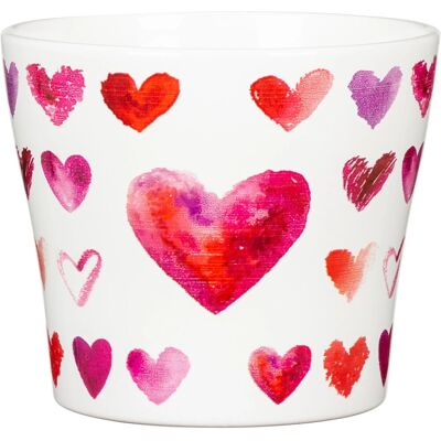 Scheurich Übertopf 808 Ø 13 cm x 11,2 cm Heartbeat Scheurich Übertopf 808 Ø 13 cm x 11,2 cm Heartbeat