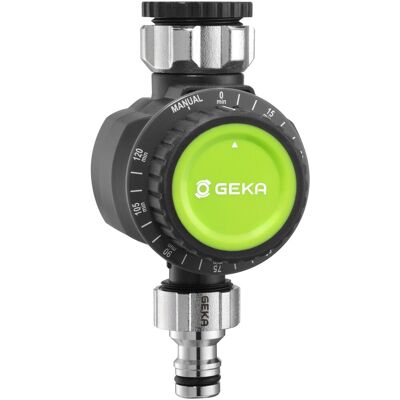 Geka Bewässerungsuhr Mechanisch 1 Ausgang G3/4 Zoll+G1 Zoll inkl. Hahnadapter Geka Bewässerungsuhr Mechanisch 1 Ausgang G3/4 Zoll+G1 Zoll inkl. Hahnadapter