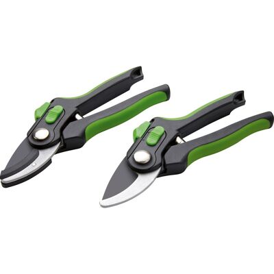 Gartenscheren-Set Bypass und Amboss 2-teilig Gartenscheren-Set Bypass und Amboss 2-teilig