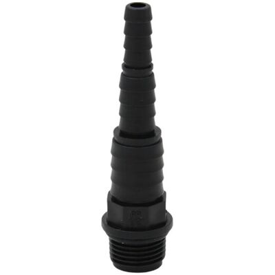 Stufen-Schlauchtülle 21 mm (G 1/2 Zoll) AG auf Schlauchtülle 19/13/10 mm PP Stufen-Schlauchtülle 21 mm (G 1/2 Zoll) AG auf Schlauchtülle 19/13/10 mm PP