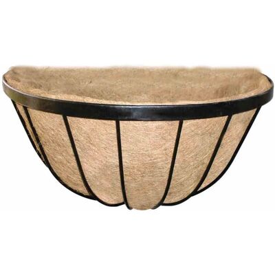 Siena Garden Wandampel Wrought mit Kokoseinlage 35 cm x 17 cm x 18,5 cm Siena Garden Wandampel Wrought mit Kokoseinlage 35 cm x 17 cm x 18,5 cm