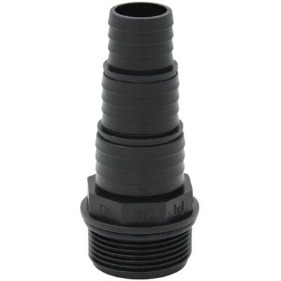 Stufen-Schlauchtülle 41,9 mm (G 1 1/4 Zoll) AG auf Schlauchtülle 35/30/25 mm PP Stufen-Schlauchtülle 41,9 mm (G 1 1/4 Zoll) AG auf Schlauchtülle 35/30/25 mm PP
