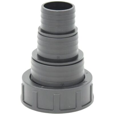 Stufen-Schlauchtülle 56,6 mm (Rp 2 Zoll) IG auf Schlauchtülle 50/38/32 mm PP Stufen-Schlauchtülle 56,6 mm (Rp 2 Zoll) IG auf Schlauchtülle 50/38/32 mm PP