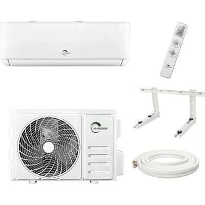 Sannover Split Klimaanlage Wandgerät Reversibel Kühlen Heizen und Zubehör 7 m Osmozra 2,6 kW 9000 BTU Sannover Split Klimaanlage Wandgerät Reversibel Kühlen Heizen und Zubehör 7 m Osmozra 2,6 kW 9000 BTU