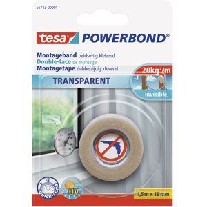Tesa Powerbond Montageband Transparent 1,5 m x 19 mm Tesa Powerbond Montageband Transparent 1,5 m x 19 mm