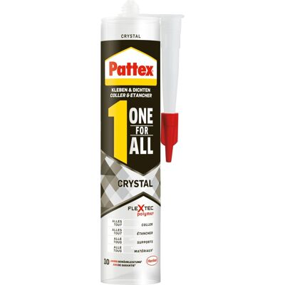 Pattex Spezialkleber One For All Kristallklar 290 g Pattex Spezialkleber One For All Kristallklar 290 g