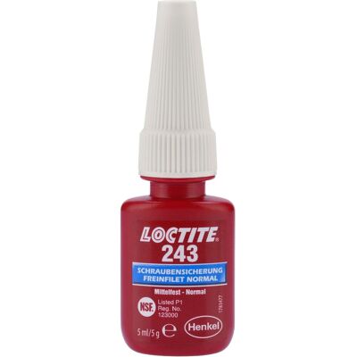 Loctite 243 Mittelfest Schraubensicherung - 5ml Loctite 243 Mittelfest Schraubensicherung - 5ml