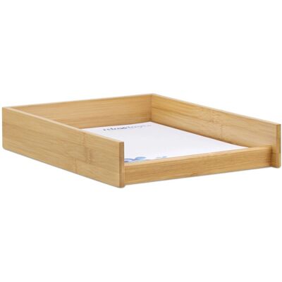 Relaxdays Dokumentenablage Bambus Natur Für DIN A4 6 cm x 25 cm x 33 cm 700 g Relaxdays Dokumentenablage Bambus Natur Für DIN A4 6 cm x 25 cm x 33 cm 700 g