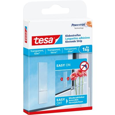 Tesa Klebestreifen für transparente Oberflächen und Glas Tesa Klebestreifen für transparente Oberflächen und Glas