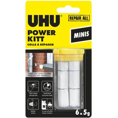 Uhu Repair All Powerkit Minis Universal Weiß 6 x 5 g Uhu Repair All Powerkit Minis Universal Weiß 6 x 5 g