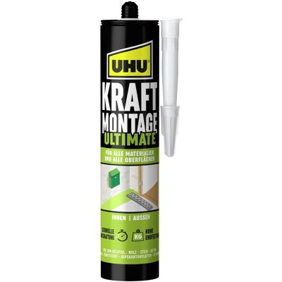 Uhu Montagekleber Kraft Montage Ultimate 440 g Weiß Uhu Montagekleber Kraft Montage Ultimate 440 g Weiß