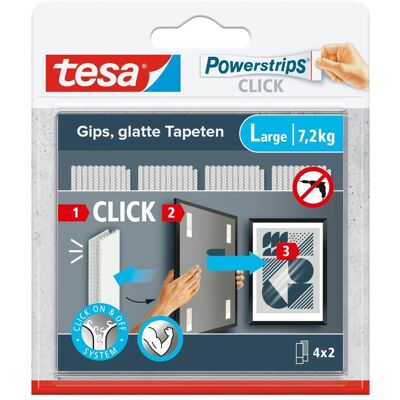 Tesa Powerstrips Click-Large 4 Stück Tesa Powerstrips Click-Large 4 Stück