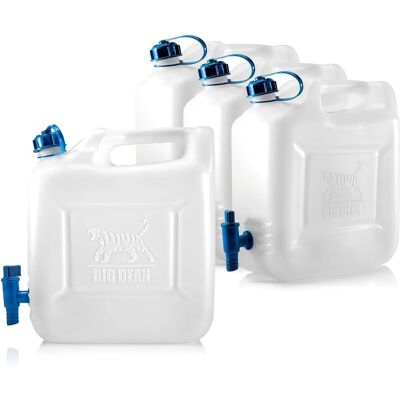 BigDean 4X Wasserkanister 12l Trinkwasserbehälter Trinkwasserkanister Mit Hahn Lebensmittelecht Geeignet Für 10 12 Liter 20 Plus 70 Grad Celsius BigDean 4X Wasserkanister 12l Trinkwasserbehälter Trinkwasserkanister Mit Hahn Lebensmittelecht Geeignet Für 10 12 Liter 20 Plus 70 Grad Celsius