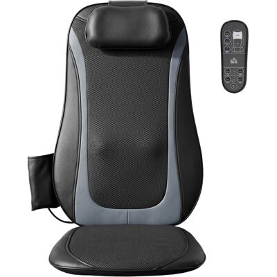 HOMCOM Massagesitzauflage Leder Stoff 105L x 45B x 10H cm Schwarz HOMCOM Massagesitzauflage Leder Stoff 105L x 45B x 10H cm Schwarz