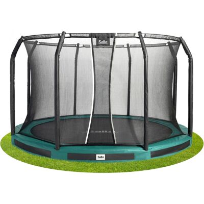 Salta Premium Ground Trampolin - 396cm, grün, Sicherheitsnetz, rund Salta Premium Ground Trampolin - 396cm, grün, Sicherheitsnetz, rund