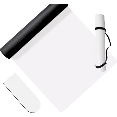 Relaxdays Yogamatte PU Gummi Weiß Rutschfest mit Tragegurt 68 cm x 183 cm 5 mm 3,2 kg Relaxdays Yogamatte PU Gummi Weiß Rutschfest mit Tragegurt 68 cm x 183 cm 5 mm 3,2 kg