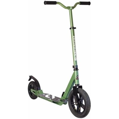SixDegrees Six Degrees Aluminium Scooter mit Luftbereifung und Federung 300/205 mm ABEC 7 Höhenverstellbar GS-Geprüft Grün SixDegrees Six Degrees Aluminium Scooter mit Luftbereifung und Federung 300/205 mm ABEC 7 Höhenverstellbar GS-Geprüft Grün