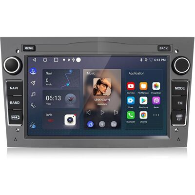 Junsun Opel 2 DIN Autoradio Carplay Und Android Auto In Grau Junsun Opel 2 DIN Autoradio Carplay Und Android Auto In Grau