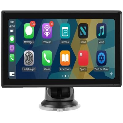 Junsun CARPLAY 7 Zoll Tragbares Autoradio mit Android Auto 1024x600 HD Touchscreen AUX VGA Kameraanschluss Junsun CARPLAY 7 Zoll Tragbares Autoradio mit Android Auto 1024x600 HD Touchscreen AUX VGA Kameraanschluss