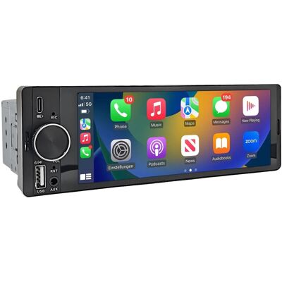 Junsung 1 Din Radio 6 Zoll Wireless Carplay HD IPS Touchscreen Bluetooth 5 Autoradio mit Android Auto FM Mirror Link EQ Ton Junsung 1 Din Radio 6 Zoll Wireless Carplay HD IPS Touchscreen Bluetooth 5 Autoradio mit Android Auto FM Mirror Link EQ Ton