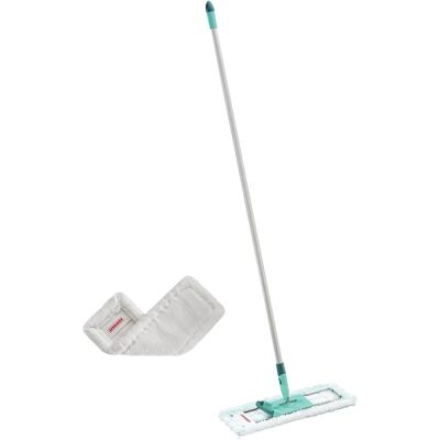 Leifheit Bodenwischer Profi XL Micro Duo Alu mit Superduster XL Türkis-Silber Leifheit Bodenwischer Profi XL Micro Duo Alu mit Superduster XL Türkis-Silber