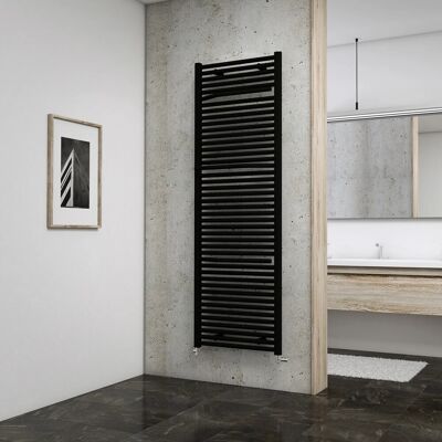 Schulte Design-Heizkörper Miami mit Anschluss von unten 1.265 W Pearl Schwarz Schulte Design-Heizkörper Miami mit Anschluss von unten 1.265 W Pearl Schwarz
