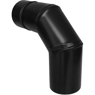 Firefix 90 Grad Bogen ohne Tür für Pelletofenrohr Schwarz 80 mm Durchmesser Firefix 90 Grad Bogen ohne Tür für Pelletofenrohr Schwarz 80 mm Durchmesser