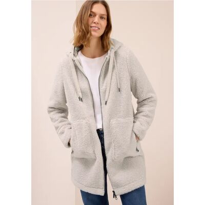 cecil Teddy Mantel mit Kapuze - Weiß - Damen - Size: L XL S XXL cecil Teddy Mantel mit Kapuze - Weiß - Damen - Size: L XL S XXL
