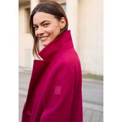 cecil Woll-Optik Revers-Mantel - Rot - Damen - Size: M XXL XS L XL S cecil Woll-Optik Revers-Mantel - Rot - Damen - Size: M XXL XS L XL S