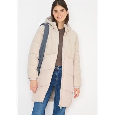 cecil Puffer Mantel mit Cordmix - Weiß - Damen - Size: XXL L S XL cecil Puffer Mantel mit Cordmix - Weiß - Damen - Size: XXL L S XL