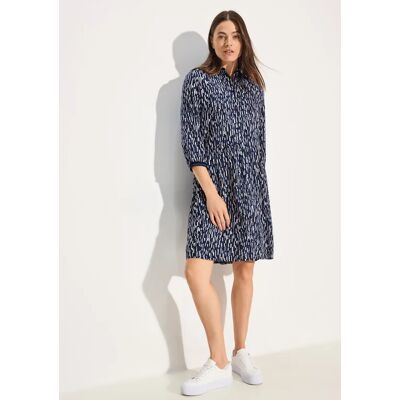cecil Print Hemdblusenkleid - Blau - Damen - Size: XL S L XS M XXL cecil Print Hemdblusenkleid - Blau - Damen - Size: XL S L XS M XXL