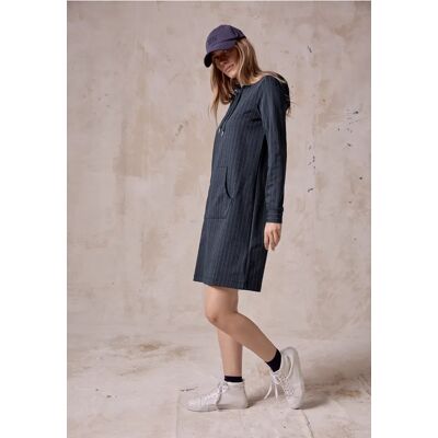 cecil Kleid mit Nadelstreifen - Blau - Damen - Size: M S L XS XL XXL cecil Kleid mit Nadelstreifen - Blau - Damen - Size: M S L XS XL XXL