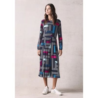cecil Bedrucktes Meshkleid - Blau - Damen - Size: XL XXL L XS M S cecil Bedrucktes Meshkleid - Blau - Damen - Size: XL XXL L XS M S