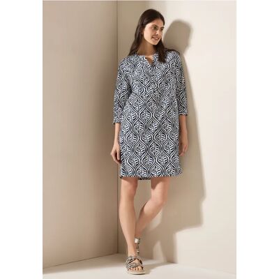 cecil Gemustertes Tunika-Kleid - Blau - Damen - Size: L XXL XS M S XL cecil Gemustertes Tunika-Kleid - Blau - Damen - Size: L XXL XS M S XL