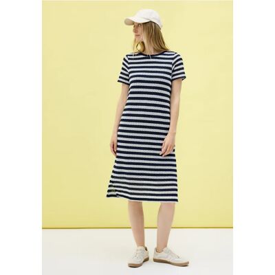 cecil Gestreiftes Ajour-Kleid - Blau - Damen - Size: L XL cecil Gestreiftes Ajour-Kleid - Blau - Damen - Size: L XL