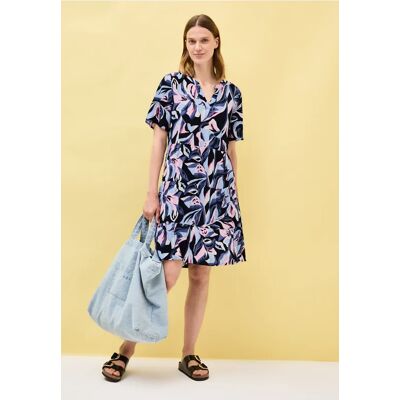 cecil Gemustertes Volant-Kleid - Blau - Damen - Size: XL XXL L cecil Gemustertes Volant-Kleid - Blau - Damen - Size: XL XXL L