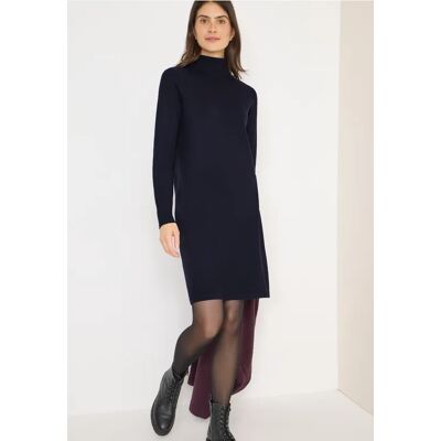 cecil Kuscheliges Rollkragenkleid - Blau - Damen - Size: XXL L XL cecil Kuscheliges Rollkragenkleid - Blau - Damen - Size: XXL L XL