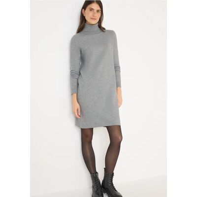 cecil Kuscheliges Rollkragenkleid - Grau - Damen - Size: L S XS XXL XL M cecil Kuscheliges Rollkragenkleid - Grau - Damen - Size: L S XS XXL XL M