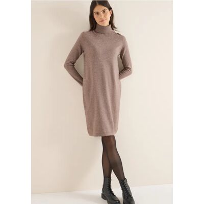 cecil Kuscheliges Rollkragenkleid - Braun - Damen - Size: XL L XXL cecil Kuscheliges Rollkragenkleid - Braun - Damen - Size: XL L XXL